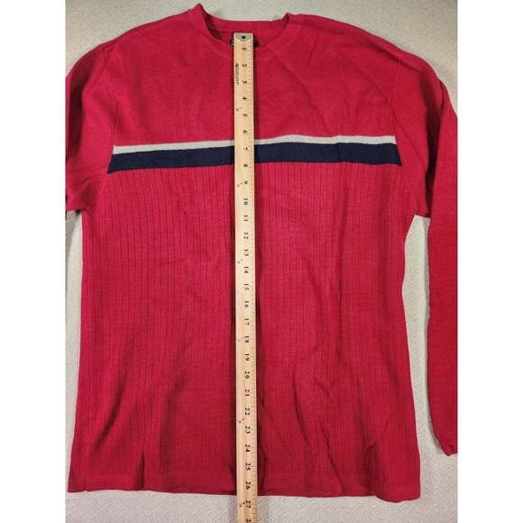 BKE Buckle Sweater Mens Small S Pullover Sweatshirt Crew Neck Red Cotton NWOT 2 - Picture 5 of 12